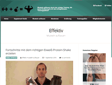 Tablet Screenshot of effektiv-muskeln-aufbauen.de